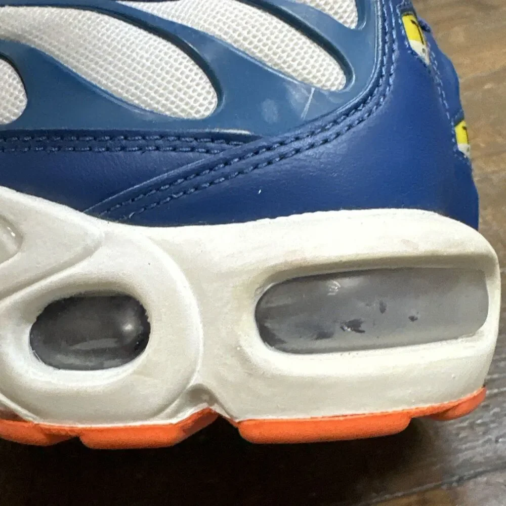 Nike Air Max Plus TN Tuned Air Youth 5.5Y Blue White Orange Sneakers